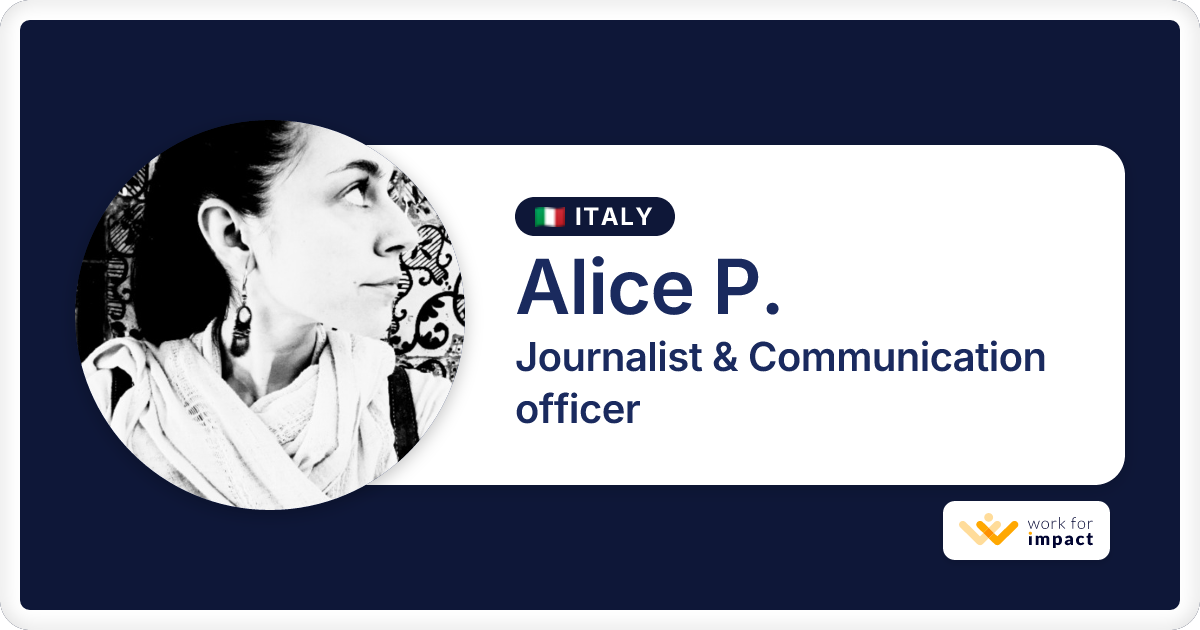 Alice P. is a talented Journalist & Communication officer contractor at ...