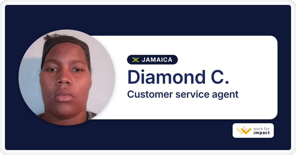 Diamond C. is a talented Customer service agent contractor at Work for ...