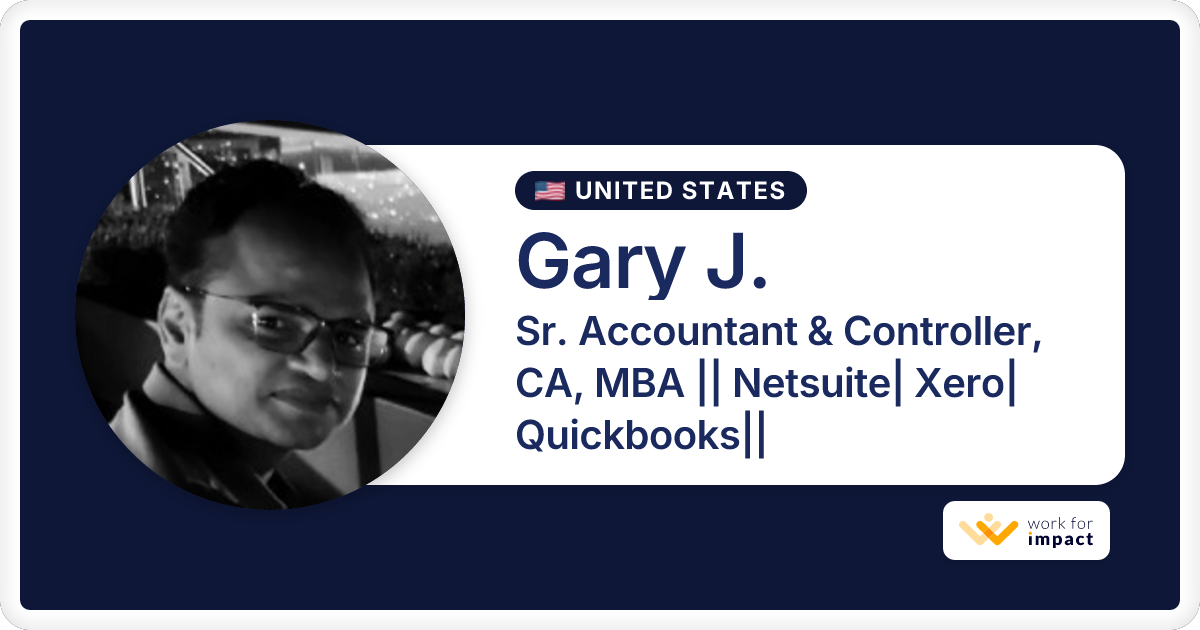 Gary J. is a talented Sr. Accountant & Controller, CA, MBA || Netsuite ...