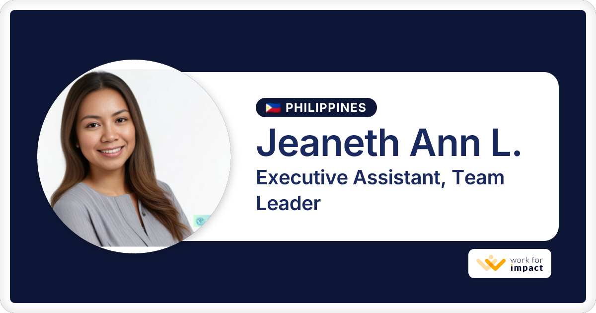 Jeaneth Ann L. is a talented Executive Assistant, Team Leader ...