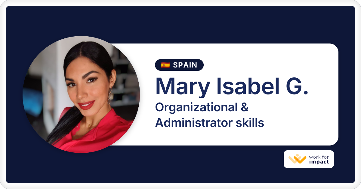 Mary Isabel G. is a talented Organizational & Administrator skills ...