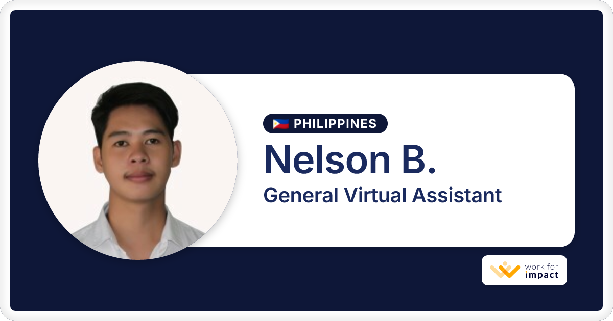 Nelson B. is a talented General Virtual Assistant contractor at Work ...