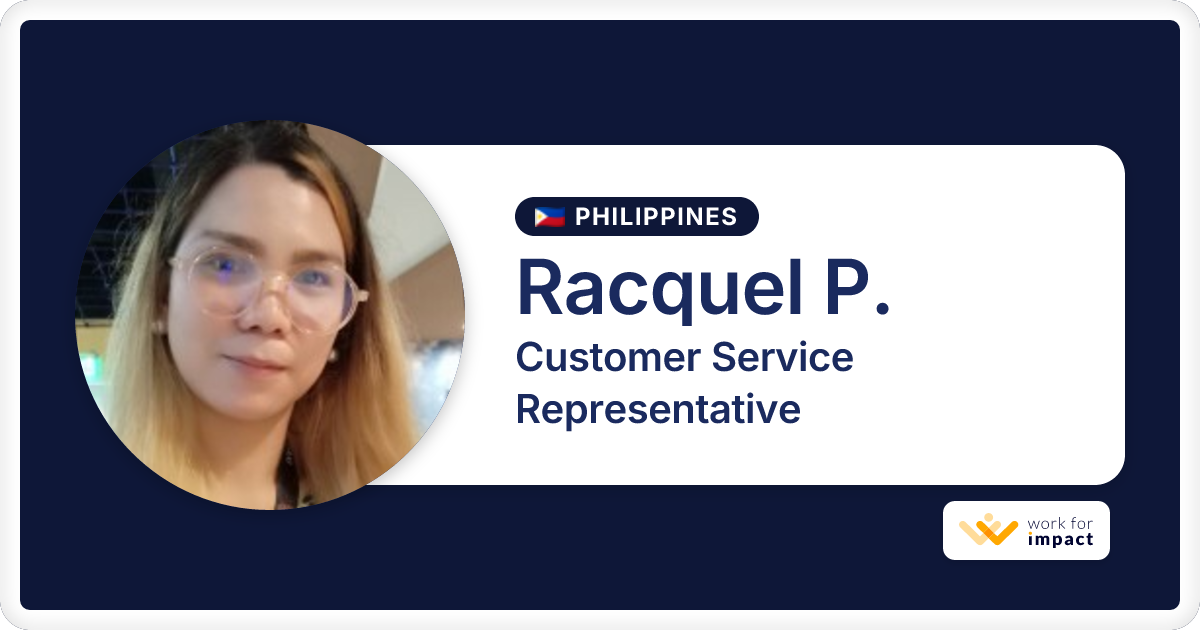Racquel P. is a talented Customer Service Representative contractor at ...
