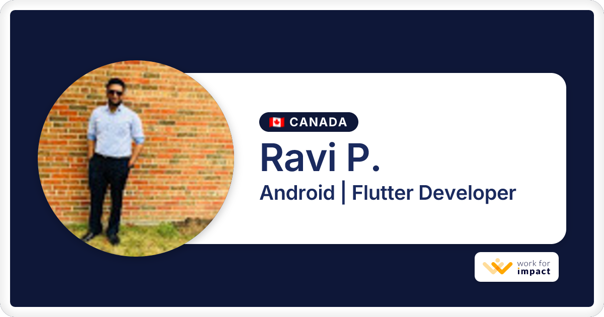 Ravi P. is a talented Android | Flutter Developer contractor at Work ...