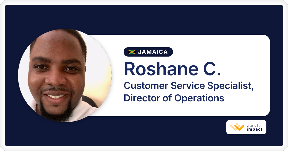 Roshane C. is a talented Customer Service Specialist, Director of ...