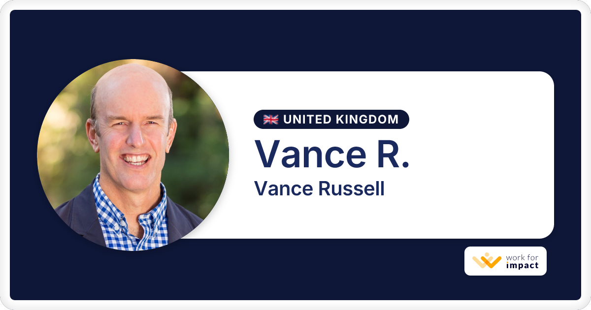 Vance R. is a talented Vance Russell contractor at Work for Impact